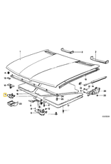 BMW Hood catch front right for BMW E-28