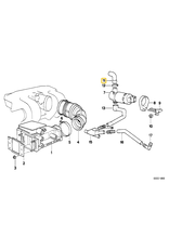 Air hose for BMW E-30 318