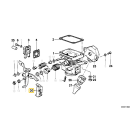 BMW Throttle housing nipple for BMW E-28 E-30 (price per unit)