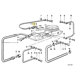BMW Threaded pipe joint for BMW E-12 E-21