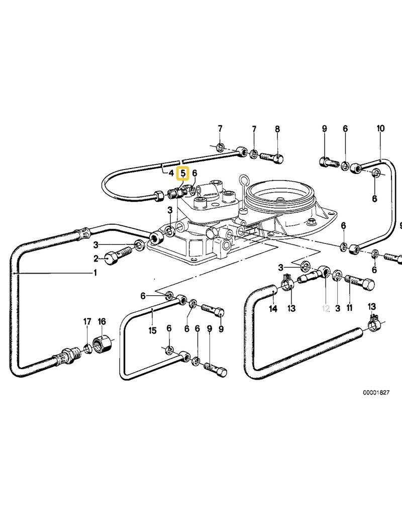 BMW Threaded pipe joint for BMW E-12 E-21
