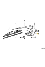 BMW Rear window wiper motor for BMW E-36 Compact
