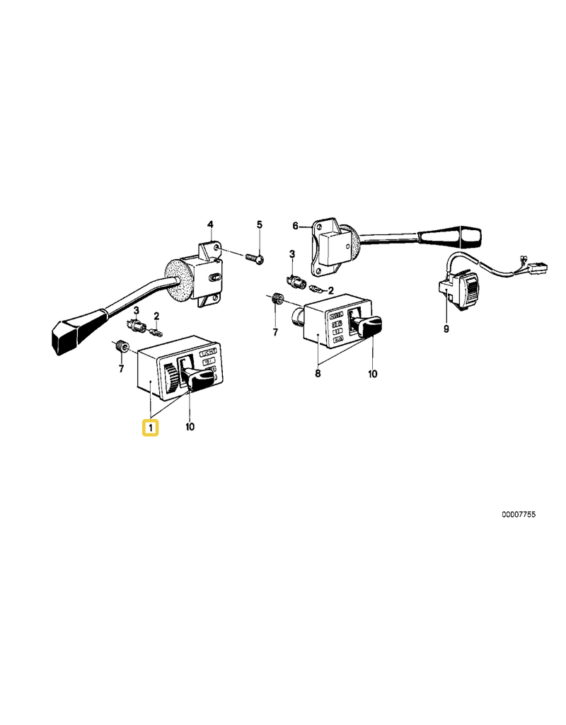 BMW Light switch for BMW E-23