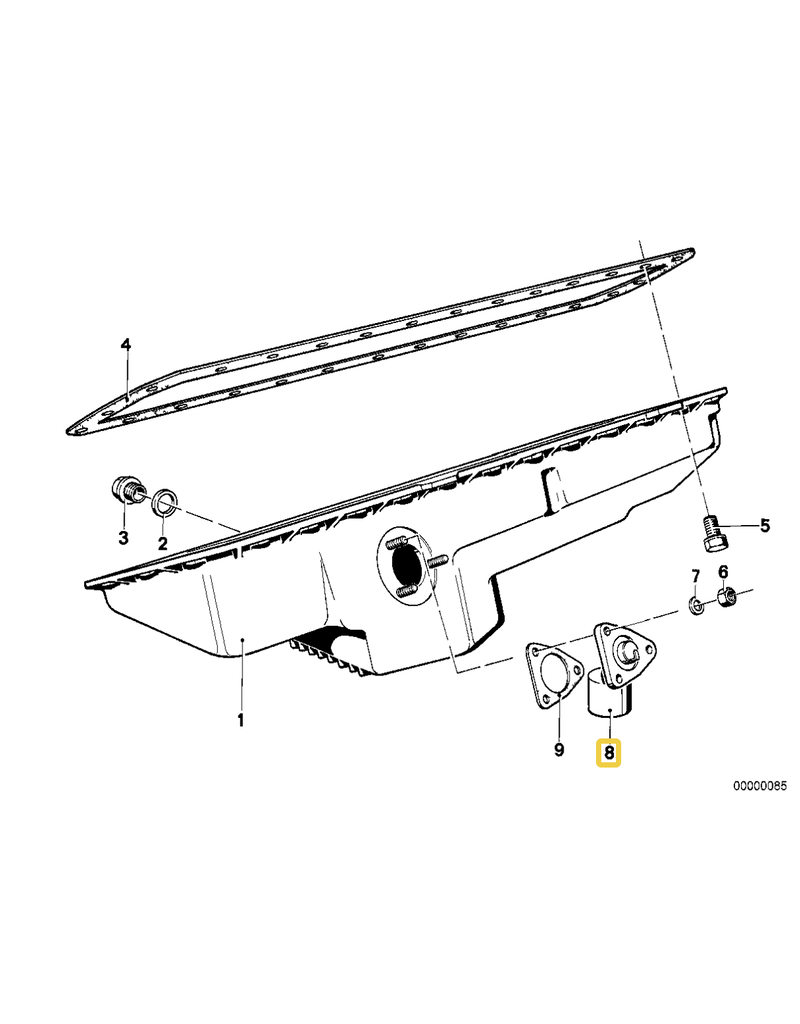 BMW Leveling switch oil pan for BMW E-23 E-24