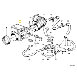 Bosch NOS Volume air flow sensor for BMW E-30 E-28 320 323 520