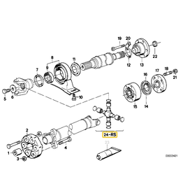 GKN Universal Joint For BMW 1602 2002 2002tii E-30 318i 320i 325 26111105398