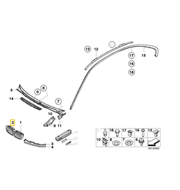 BMW Right grill for BMW E-46