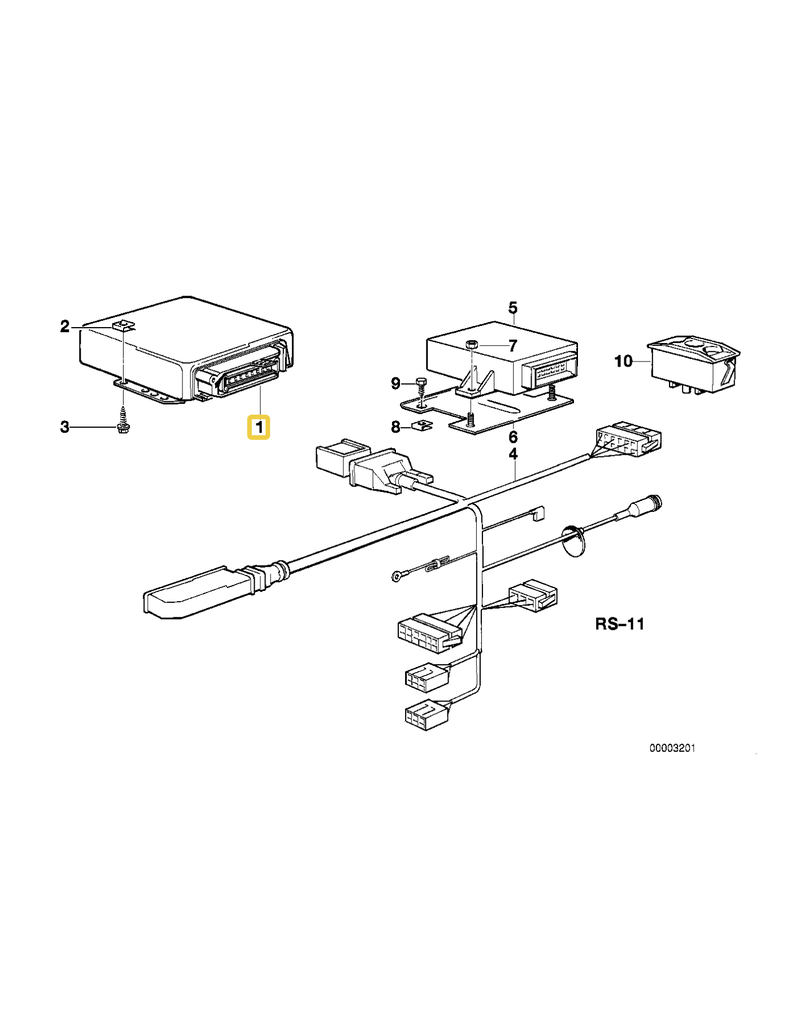 BMW Control unit EGS for BMW E-32 735i