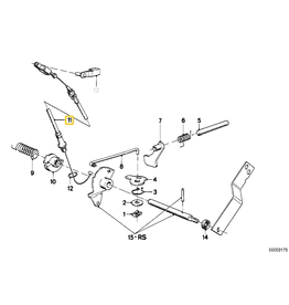 OEM NOS Accelerator bowden cable for BMW E-28 E-30 318 320 323 520 528e