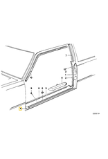 BMW NOS Center molding left for BMW E-24