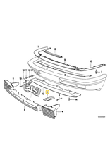 BMW Front bumper holder for BMW E-32