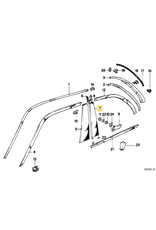 BMW Rear left door trim b pillar for BMW E-30