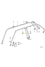 BMW Front door cover trim left dor BMW E-28