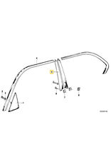 BMW Molding black window frame left for BMW E-23