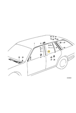 BMW Covering rear left for BMW E-34