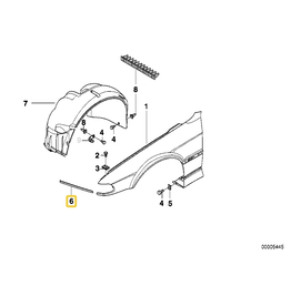 BMW Front bumper cover right for BMW E-38