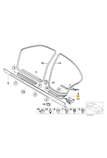 BMW Rear right entrance cover black for BMW E-46