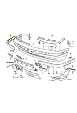 BMW Front bumper right trim for BMW E-34