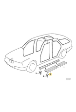 BMW Sill strip front for BMW E-34