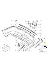BMW Molding left rear rocker arm for BMW E-39