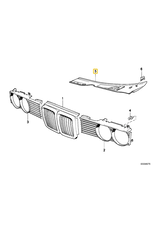 BMW Windshield wiper grill left for BMW E-32