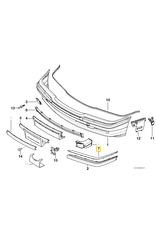 BMW Front bumper cover left chrome for BMW E-38