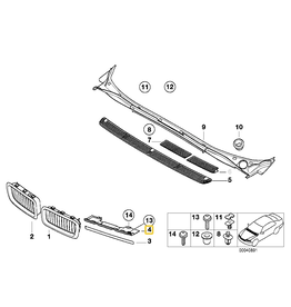 BMW Carrier plate right for BMW E-38