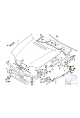 BMW Trunk lock lid for BMW E-34