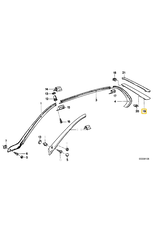 BMW Molding air left for  c column for BMW E-23