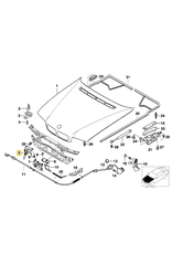 BMW Hood engine catch for BMW E-38