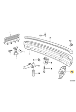BMW Rear bumper insert left for BMW E-36
