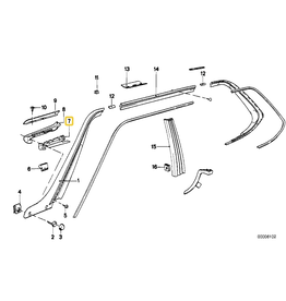 BMW Trim bracket left for BMW E-24