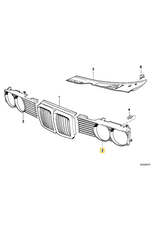 OEM Left grill for BMW E-32