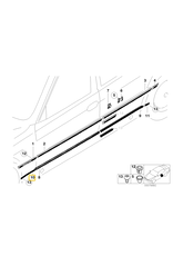BMW Front cover strip left for BMW E-38