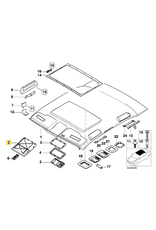 BMW NOS Roof trim gray for BMW E-38