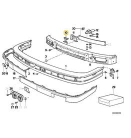 BMW Left bumper bracket for BMW E-30