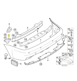 BMW Rear right fender support for BMW E-46 M3