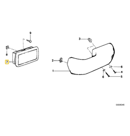 BMW Rear ashtray nutria for BMW E-28