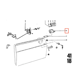 BMW Base door handle for BMW 2500