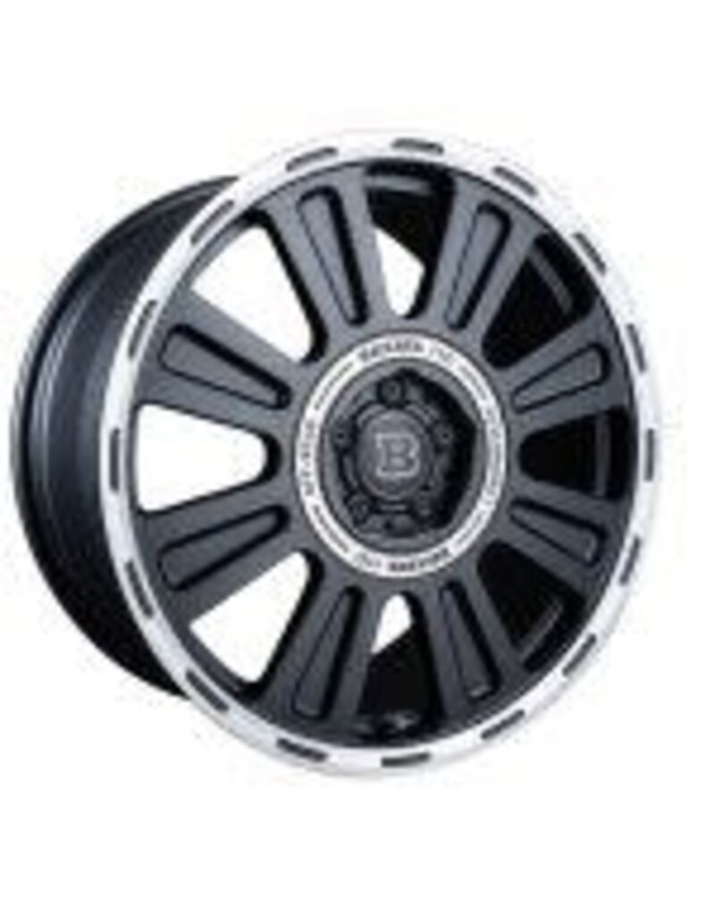 Brabus Forged Wheel, 9.5Jx20". Matte Black / Polished Finish. 5 lug 5x112