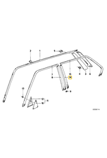 BMW Pillar door cover for BMW E-28
