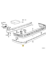 BMW Rear bumper strip right for BMW E-30