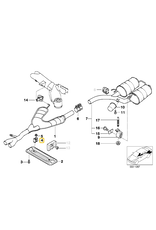BMW Exhaust rubber mounting for BMW E-38 E-39