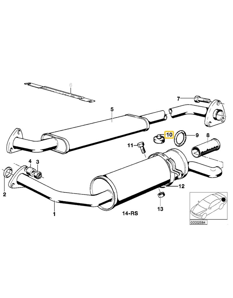BMW Stop buffer for BMW E-21
