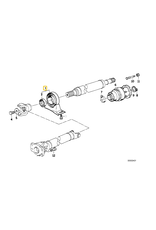 Driveshaft center support for BMW E-39 528
