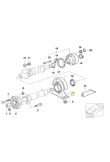 BMW Drive shaft center mount for BMW E-39 E-52