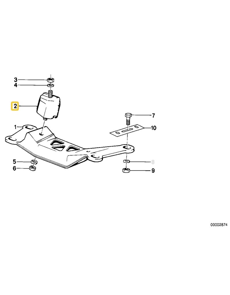 BMW Gearbox mount for BMW E-30 M3 320IS