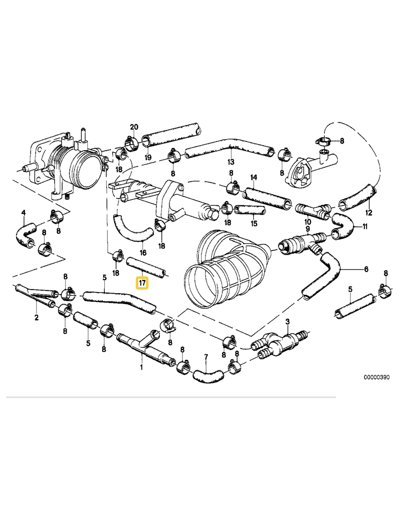BMW Water house for BMW E-28 E-30 E-34