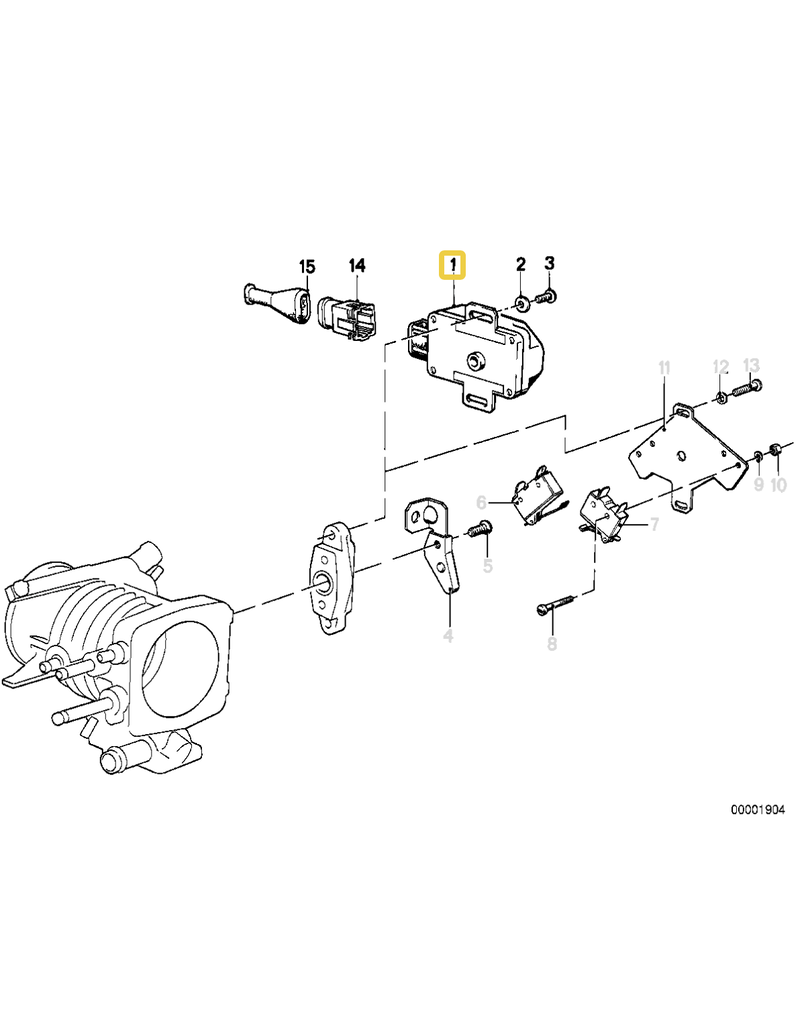 Bosch Throttle switch for BMW E-12 E-23 E-24
