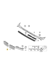 BMW Grill chrome right for BMW E-38